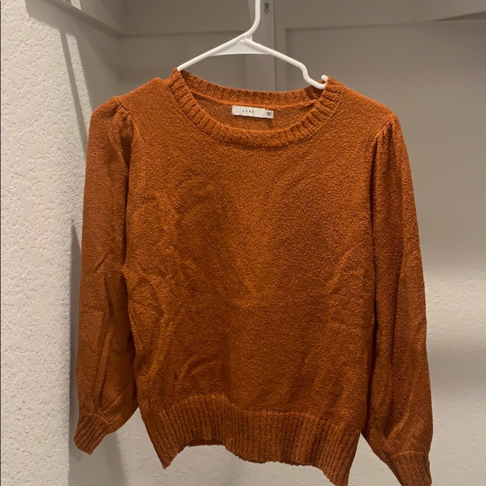 Burnt Orange Lush Sweater